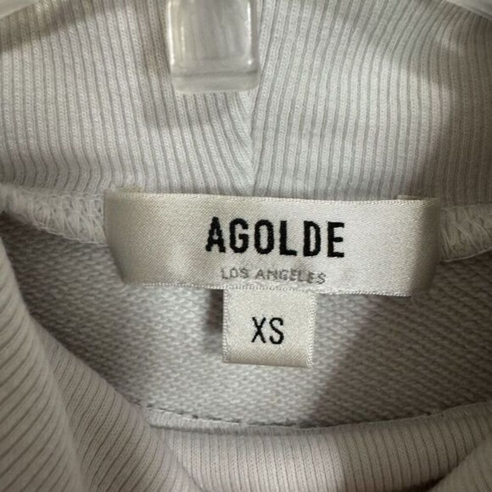 NWT AGOLDE Turtleneck Sweatshirt Size‎ XS Ribbed Trim Pullover Minimalist Chic - Picture 6 of 15